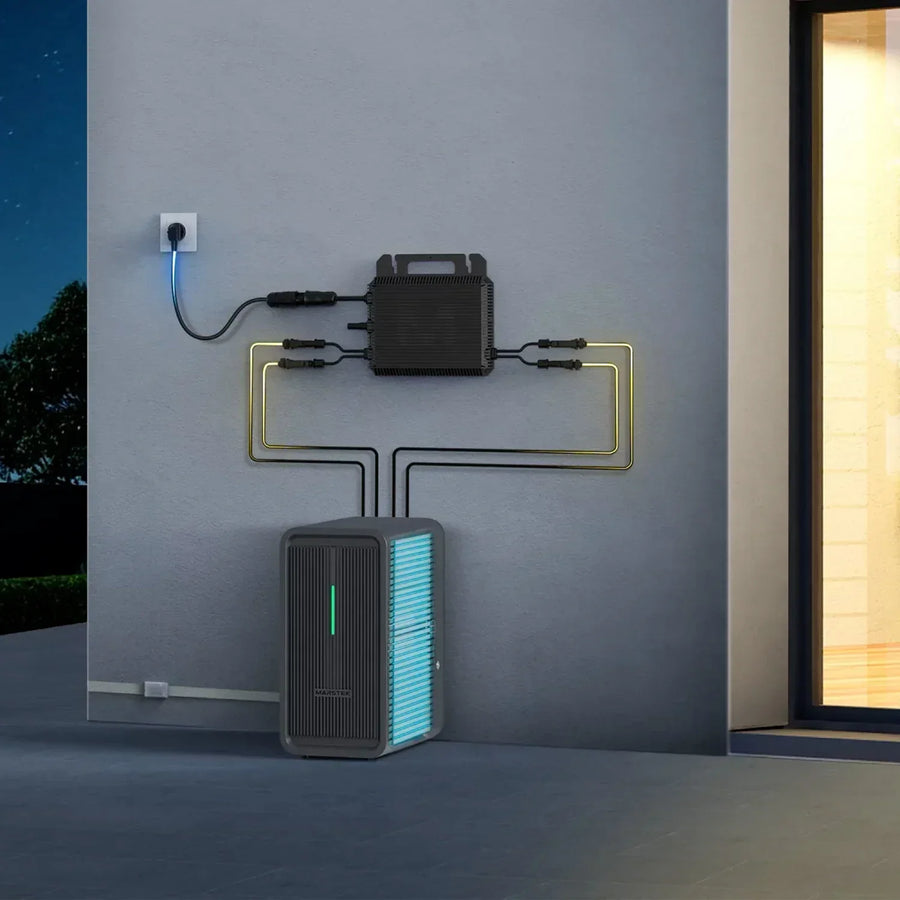 MARSTEK Saturn B2500-D Balkonkraftwerk Speicher mit 2,24kWh Kapazität und IP65-Schutz